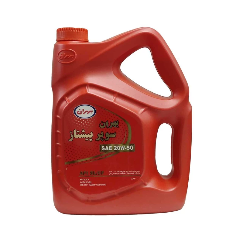 روغن موتور بهران مدل سوپر پیشتاز کد 20W-50 SL حجم 4 لیتر