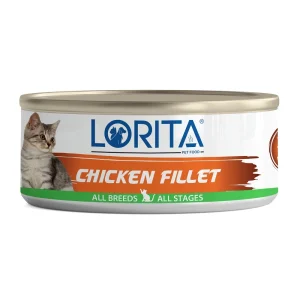 کنسرو گربه لوریتا Lorita با طعم فیله مرغ