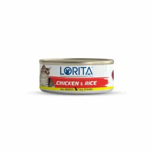 کنسرو گربه لوریتا Lorita با طعم مرغ و برنج
