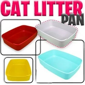 ظرف خاک گربه برند دنیل مدل بدون لبه با بیلچه رایگان