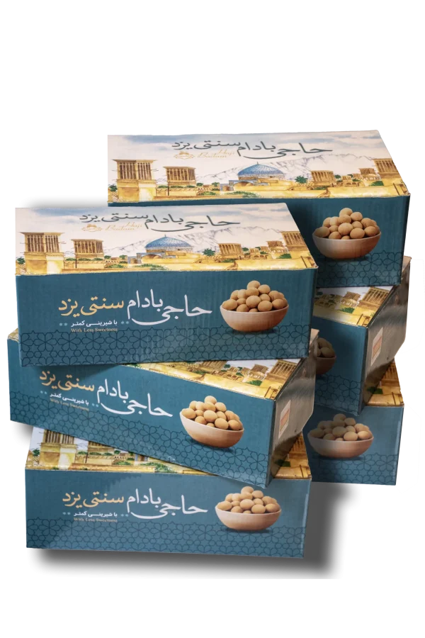 حاجی بادام سنتی یزد کارتن 6تایی(ارسال رایگان)