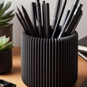 جامدادی رومیزی نوین Modern design ribbed pencil holder