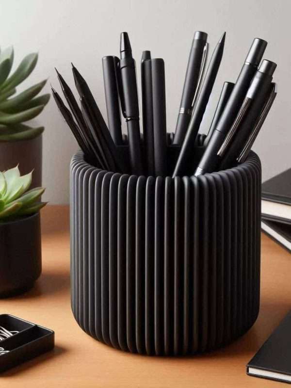 جامدادی رومیزی نوین Modern design ribbed pencil holder