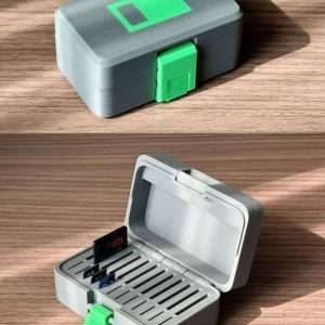 نظم‌دهنده حرفه ای سیم‌کارت و کارت حافظه SD card storage box