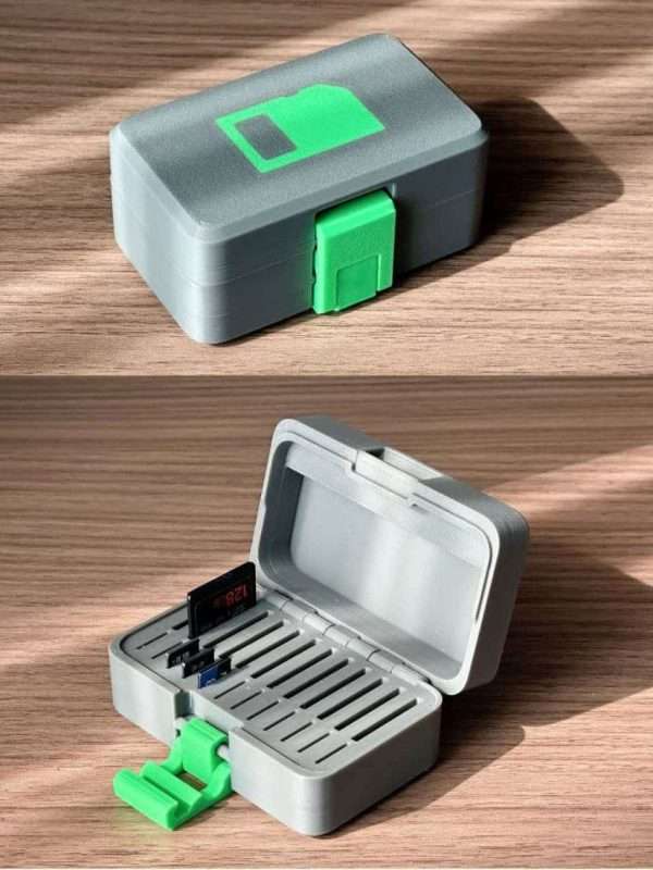 نظم‌دهنده حرفه ای سیم‌کارت و کارت حافظه SD card storage box