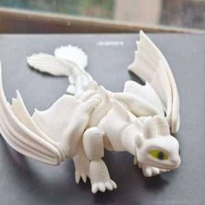 مجسمه کلکسیونی اژدهای خشم شب اژدهاسواران How to Train Your Dragon,Light Fury
