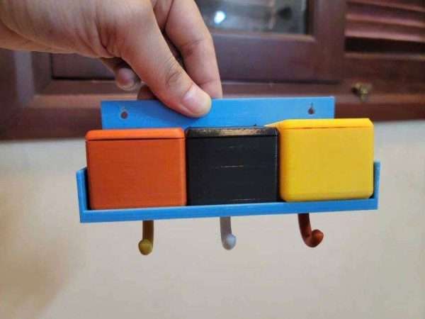 جا کلیدی دکوری متحرک طرح گربه Cat key holder enhanced version with single hanger