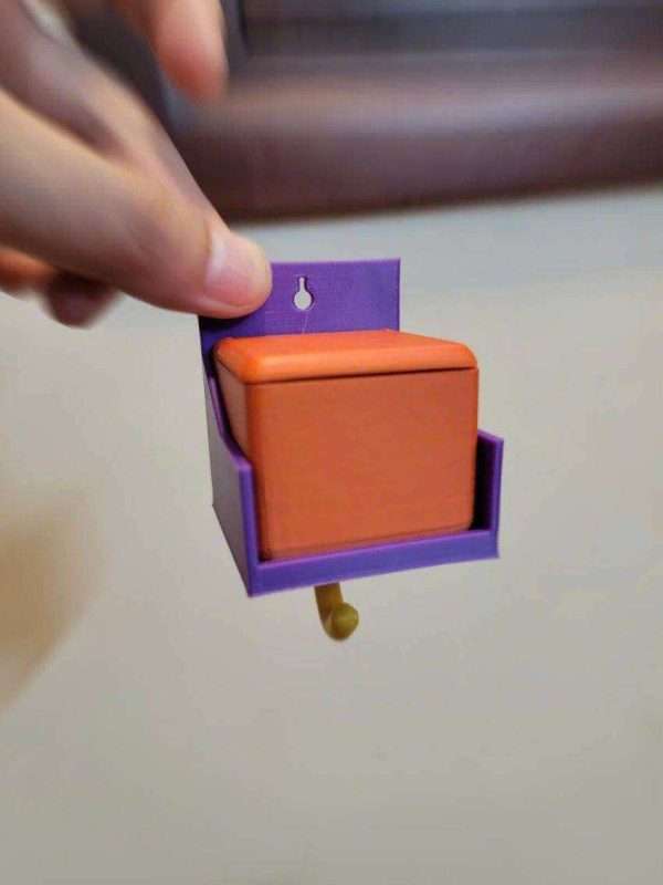 جا کلیدی دکوری متحرک طرح گربه Cat key holder enhanced version with single hanger - Image 3