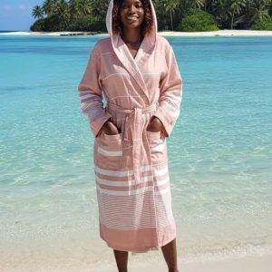 حوله تنپوش زنانه نخی گلبهی ساحلی و استخری و مسافرتی