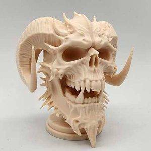 مجسمه اهریمنی جمجمه کلکسیونی Demon Skull Bust
